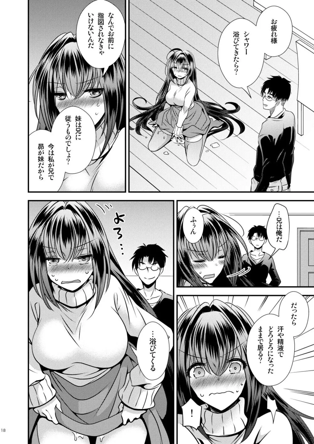 性欲処理に使っていた妹と入れ替わった兄 Page.18