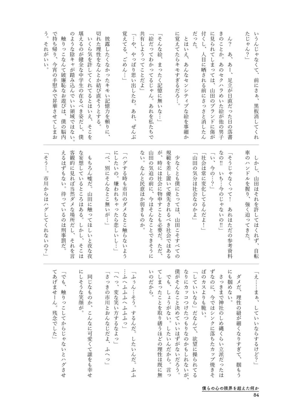 僕らの心の限界を超えた何か Page.84