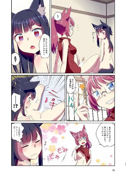 目が覚めたらケモミミ少女になっていたお話総集編1 Page.55