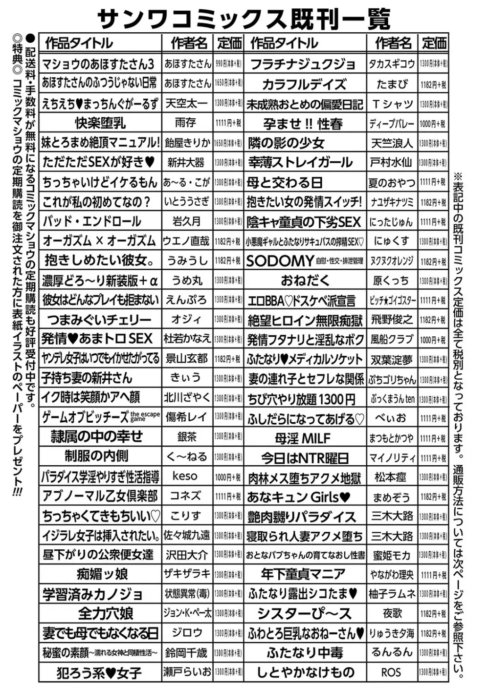 コミックマショウ 2024年4月号 Page.250