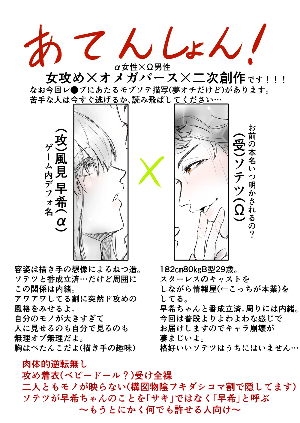 【女攻め・オメガバ】けれど夢のような現はある Page.2