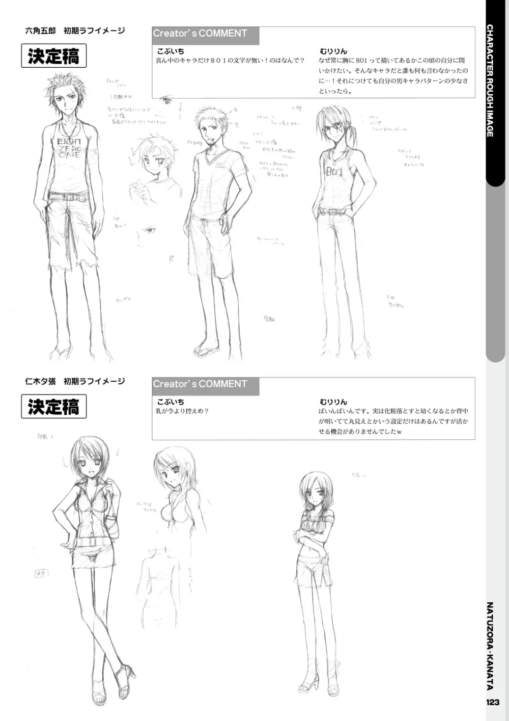 夏空カナタ オフィシャル・ビジュアルファンブック Page.125