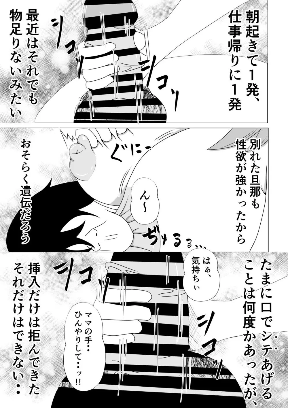 引きこもりのボクは毎日ママに抜いてもらってます♡ Page.8