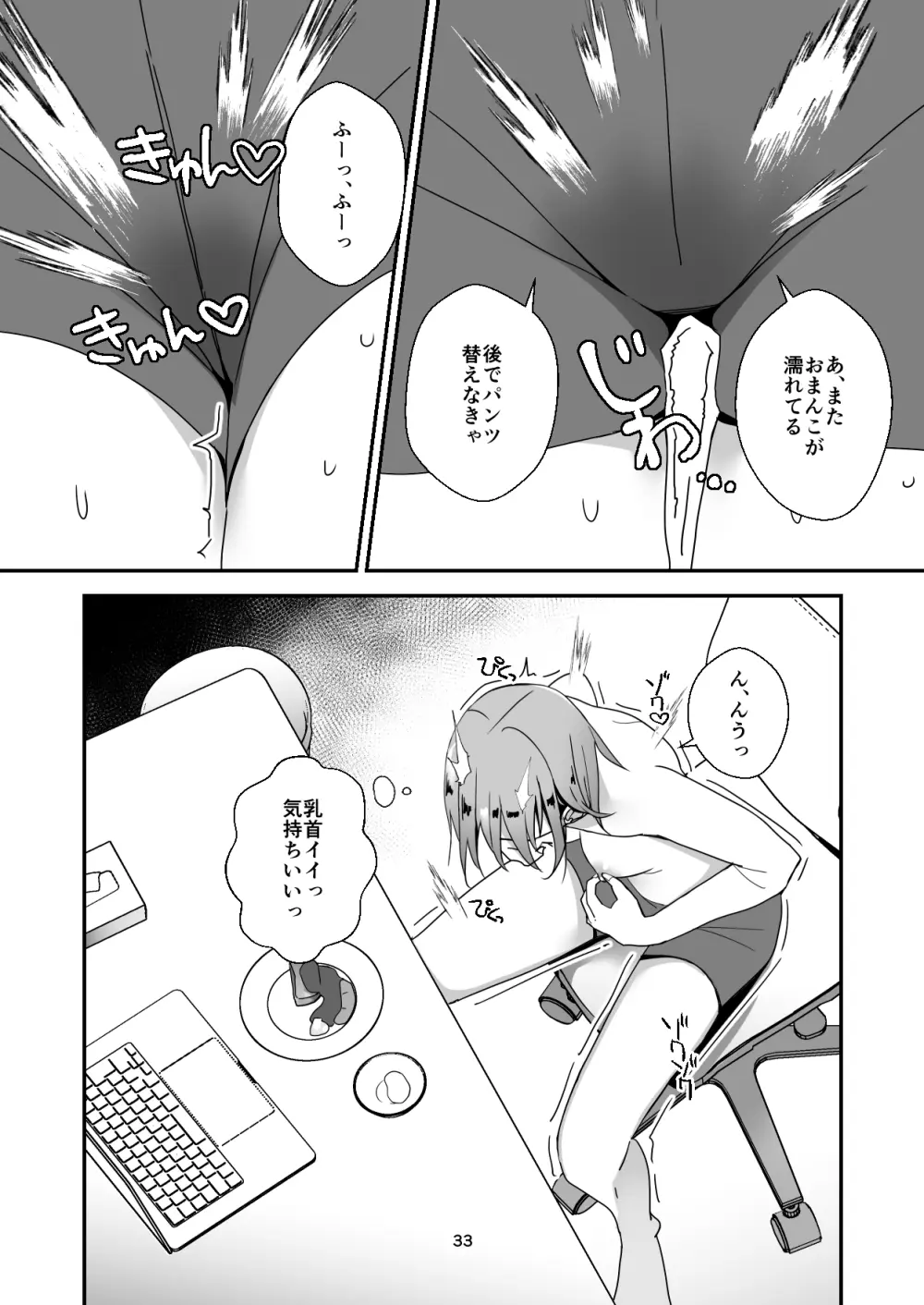 朝おんしたのでひたすらオナニーします 2 Page.33