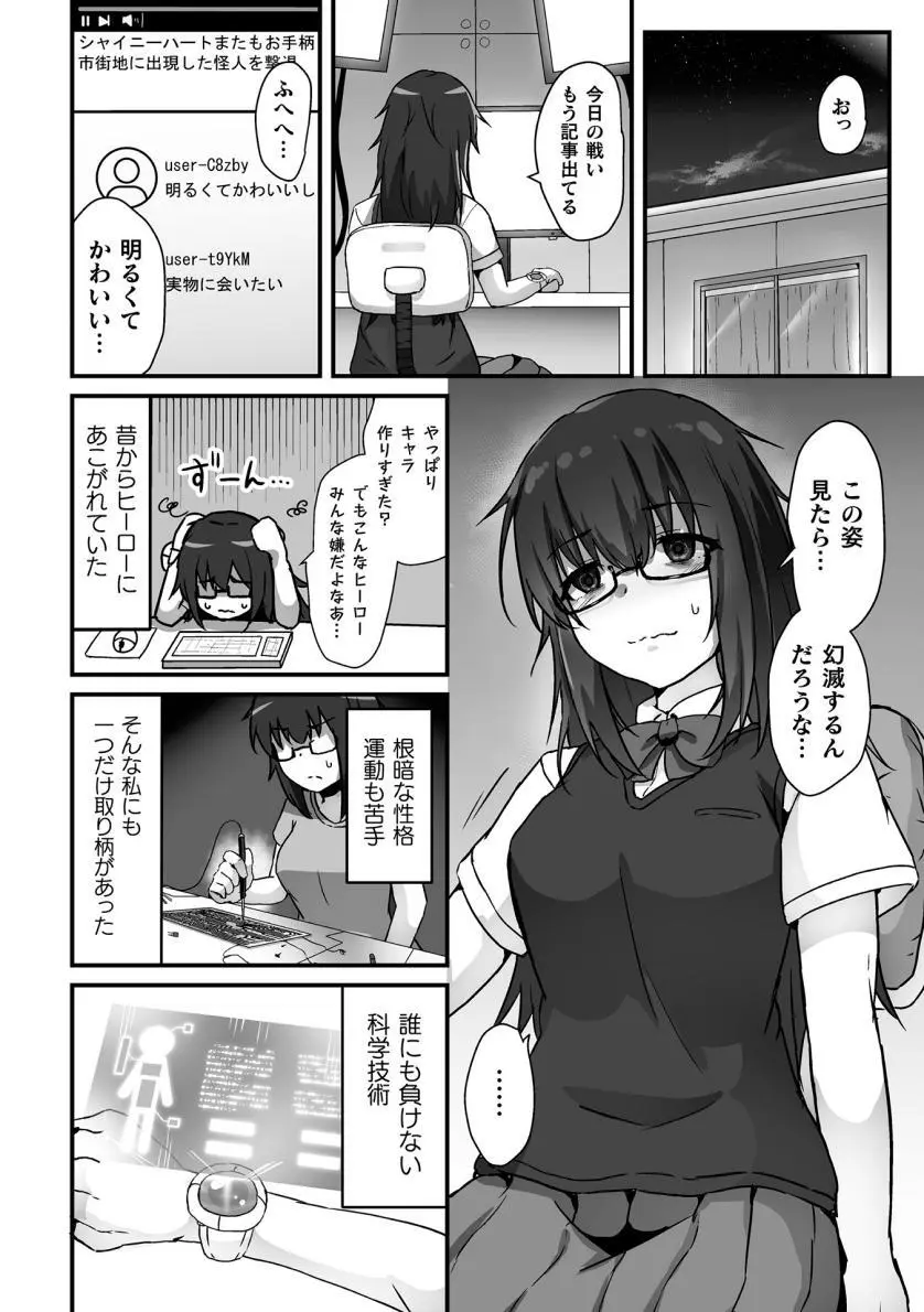 【よたか】科学戦姫シャイニーハート 悪に屈する正義の乙女（くっ殺ヒロインズVol.39） Page.2