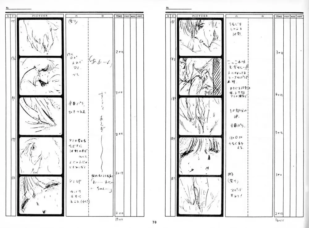 くりいむレモン 絵コンテ･設定資料集 PART1 ｢媚･妹･Baby｣ ＆ PART5｢亜美･AGAIN｣ Page.67