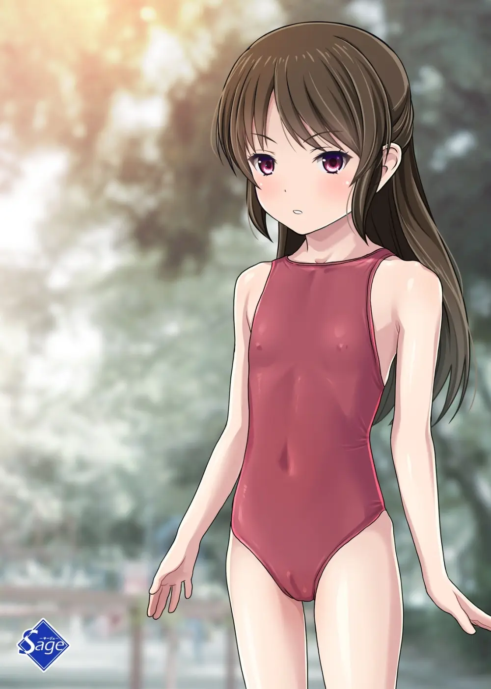 発禁少女~田舎の【スク水濡れ透け美少女】を撮影と騙し生ハメ中出しガチ交尾しまくった話~ Page.43