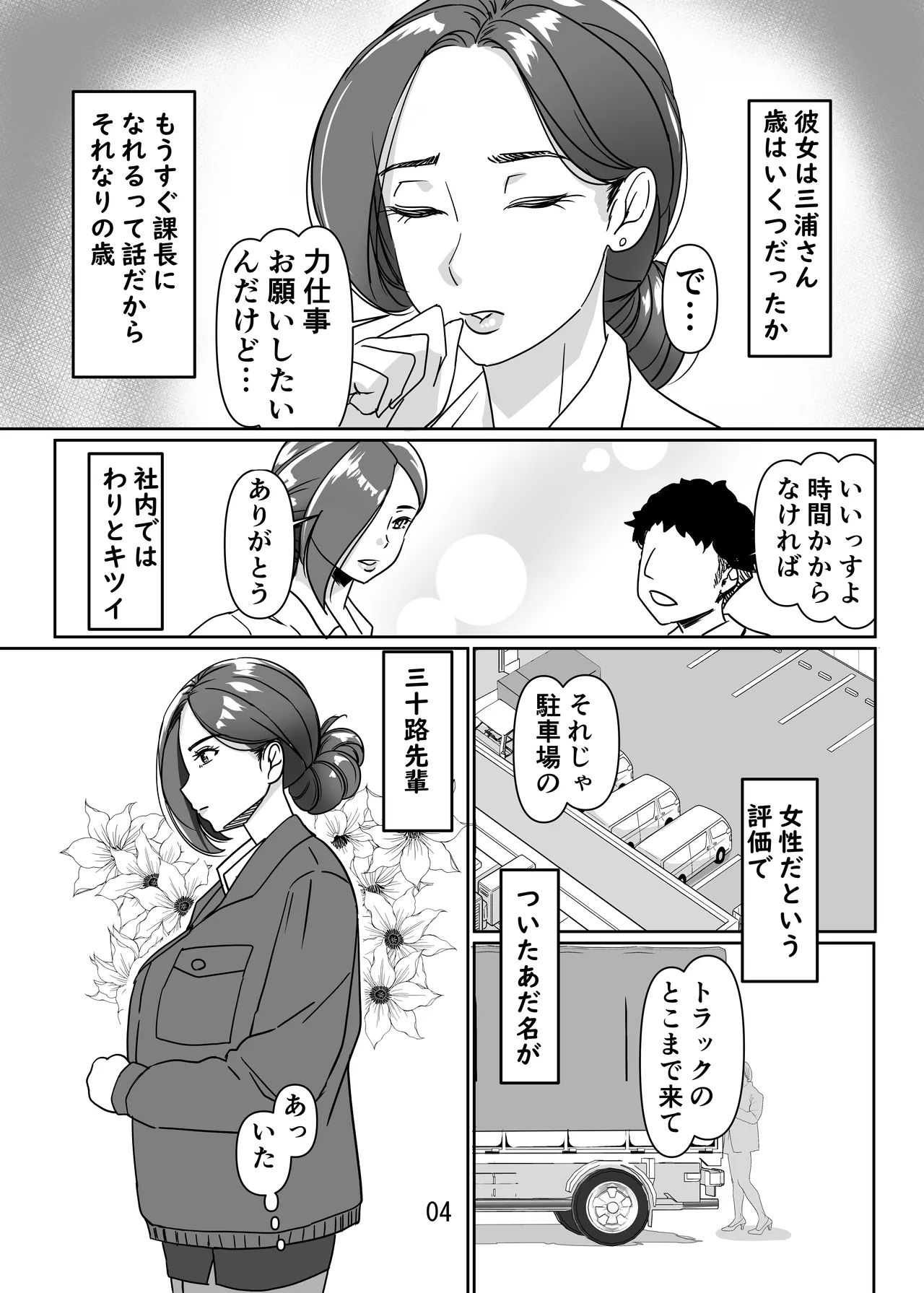 三十路と呼ばれた先輩OLとエッチする話 Page.4