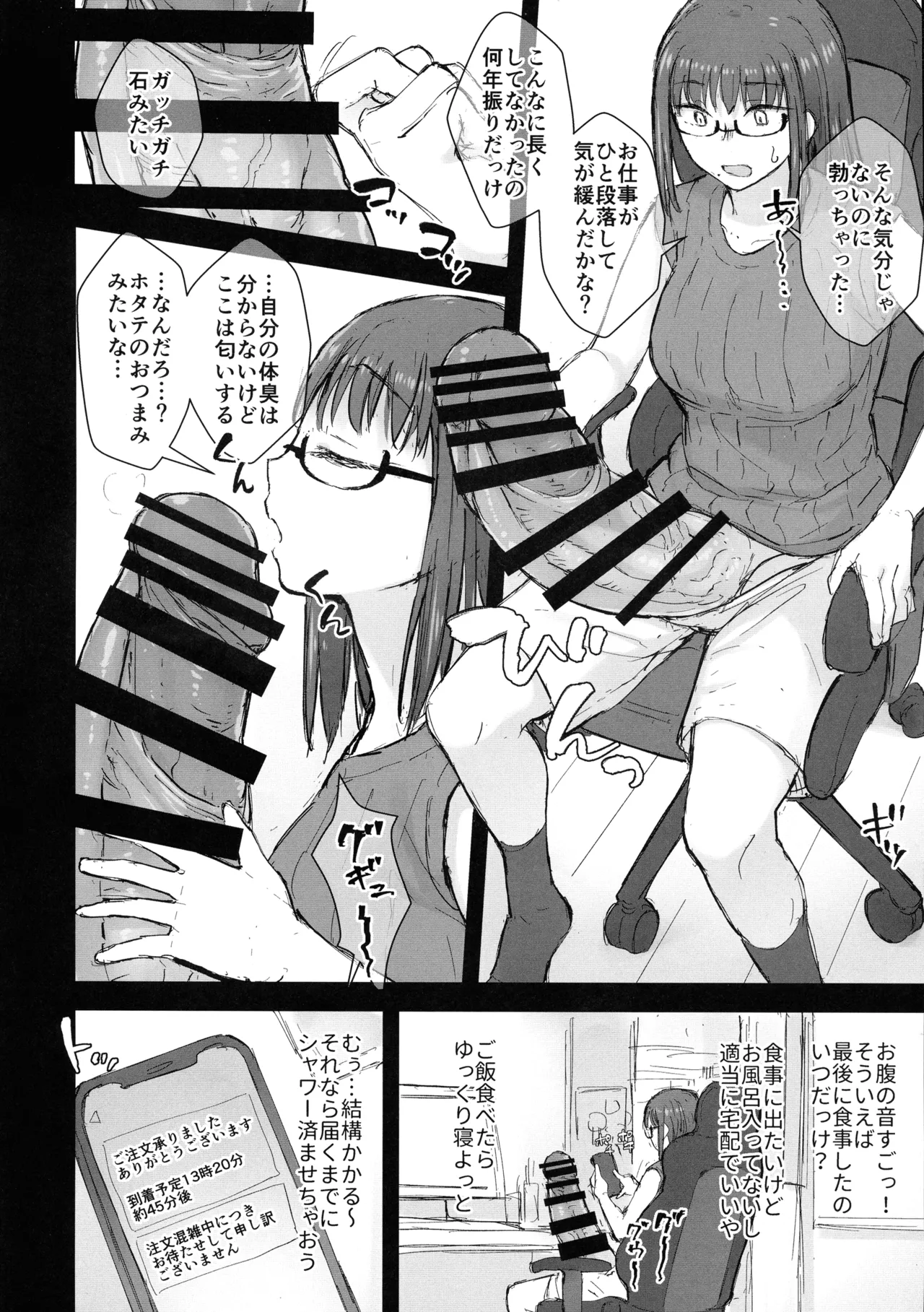 シャワーを浴びて、食事をしたら・・・自慰。 Page.3