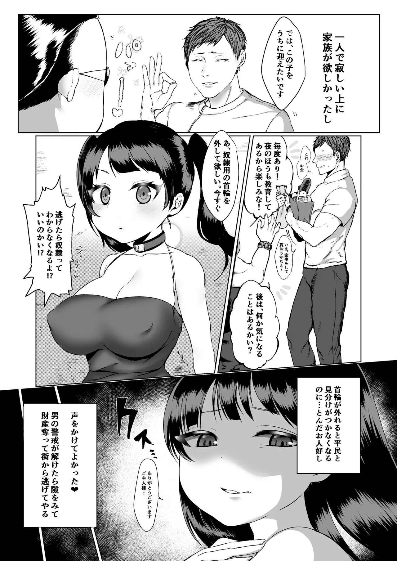 可哀想な奴隷ちゃんを躾る話 Page.4