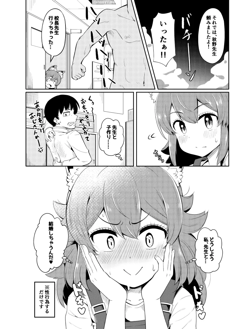 しっぽは先生がイれてください Page.7