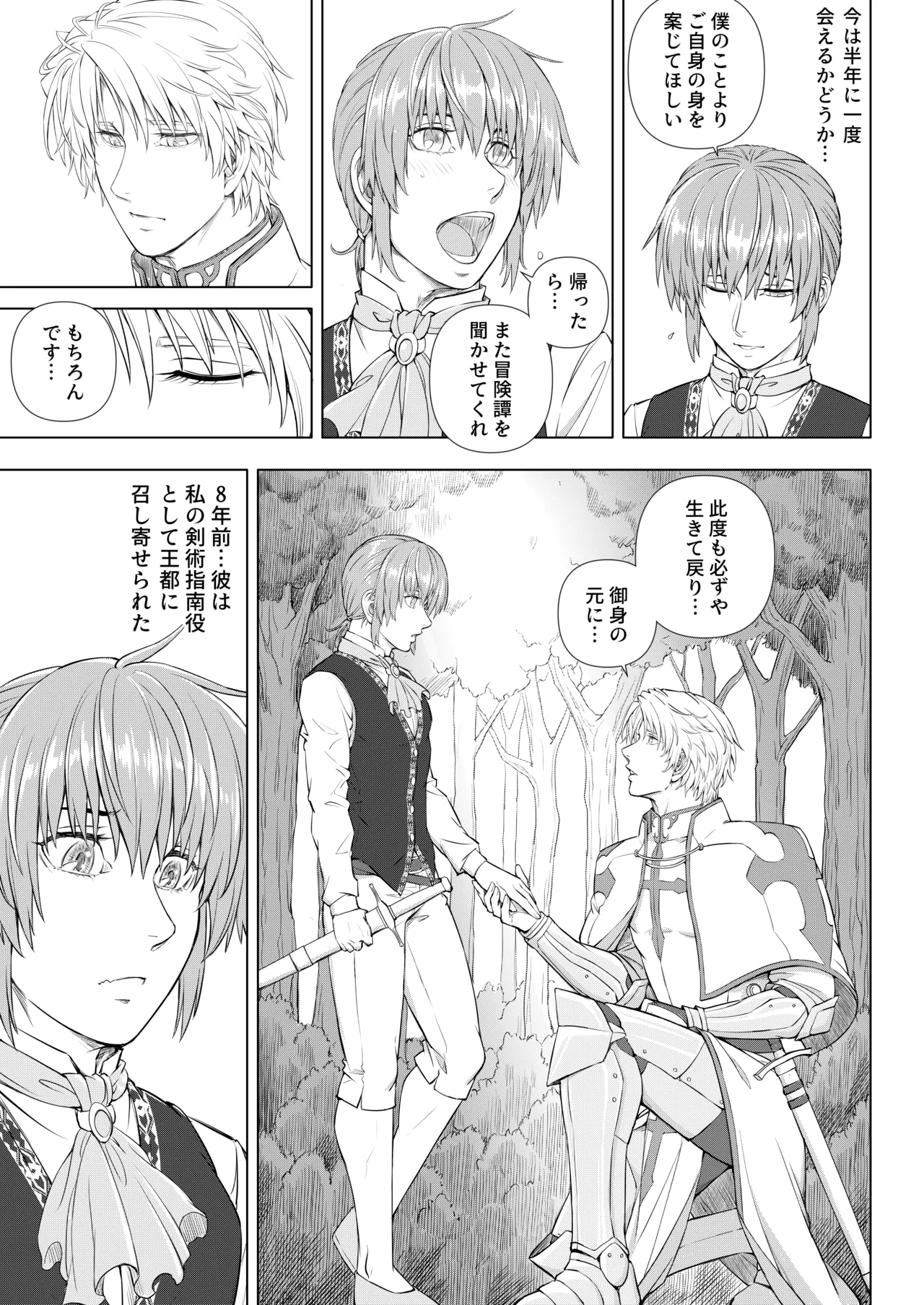 騎士と王子の秘密の夜 Page.9