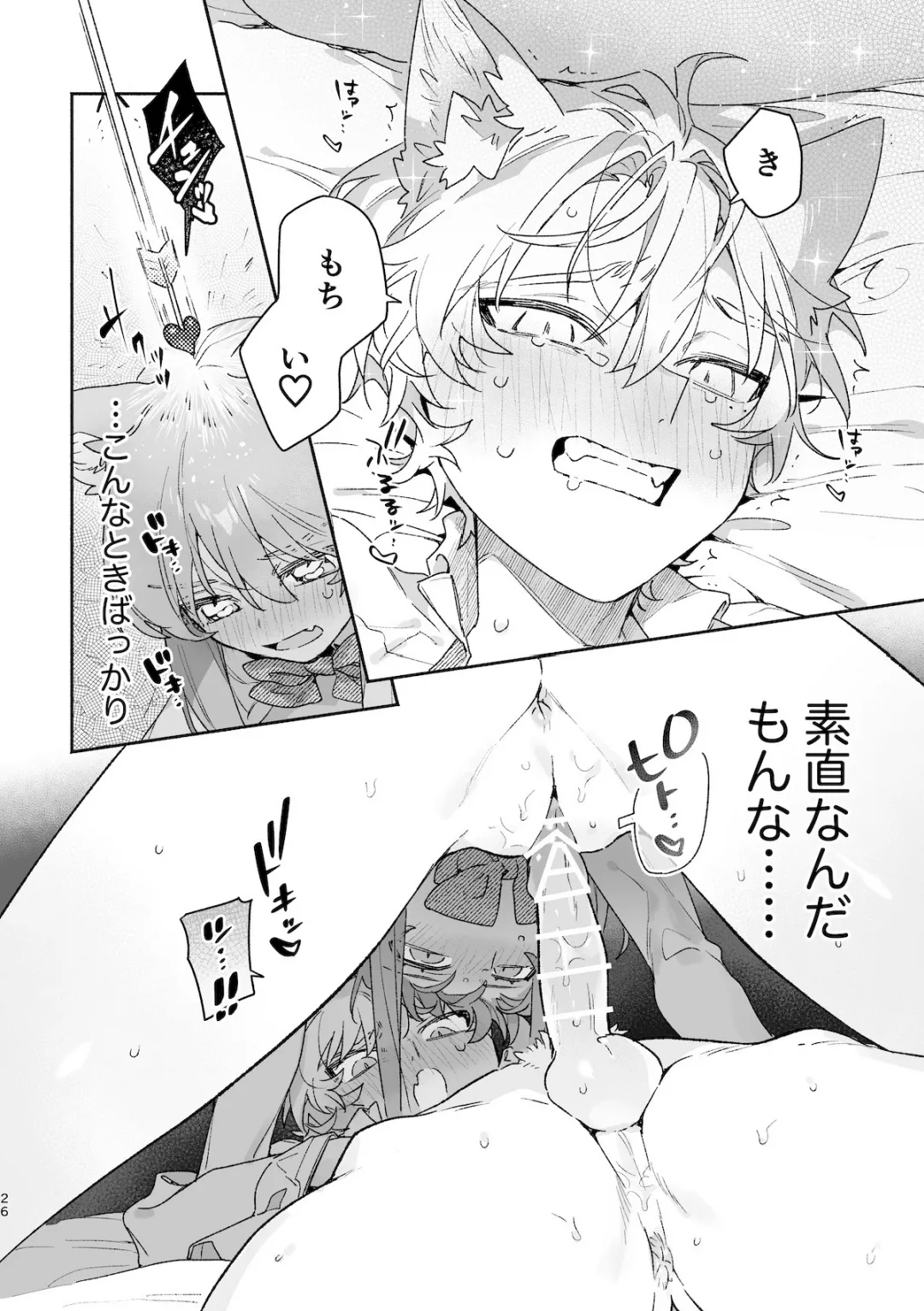 ♂が受け。ネコちゃん×ネコくん2 Page.27