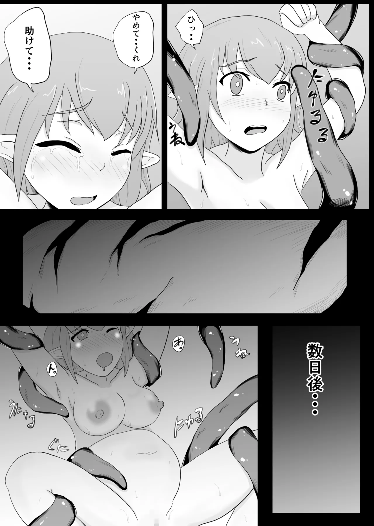 触手×エルフ Page.13