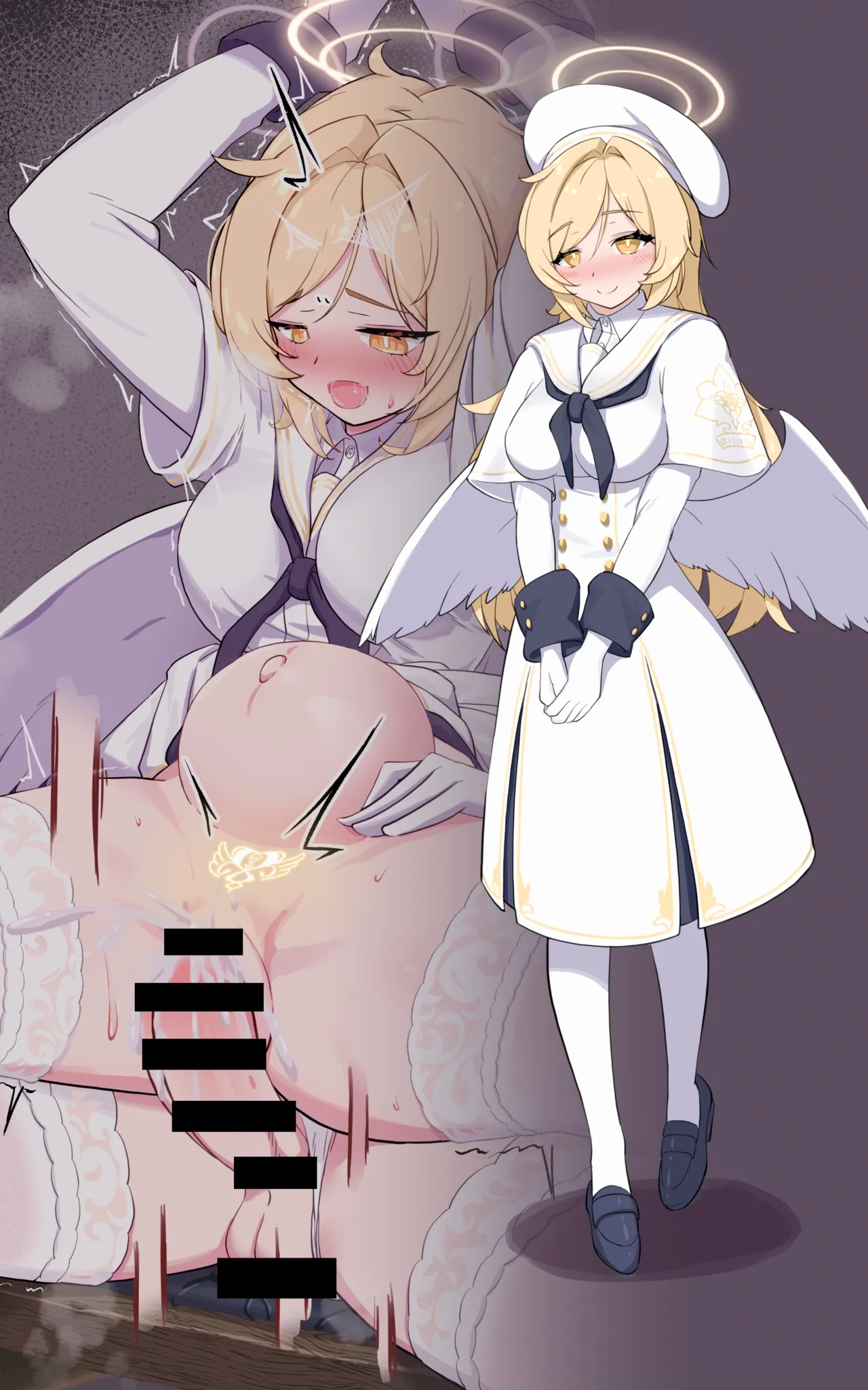 【Skeb +α版】ブルuaka先生(女体化)×ティーパーティーモブ(ふたなり) Page.36