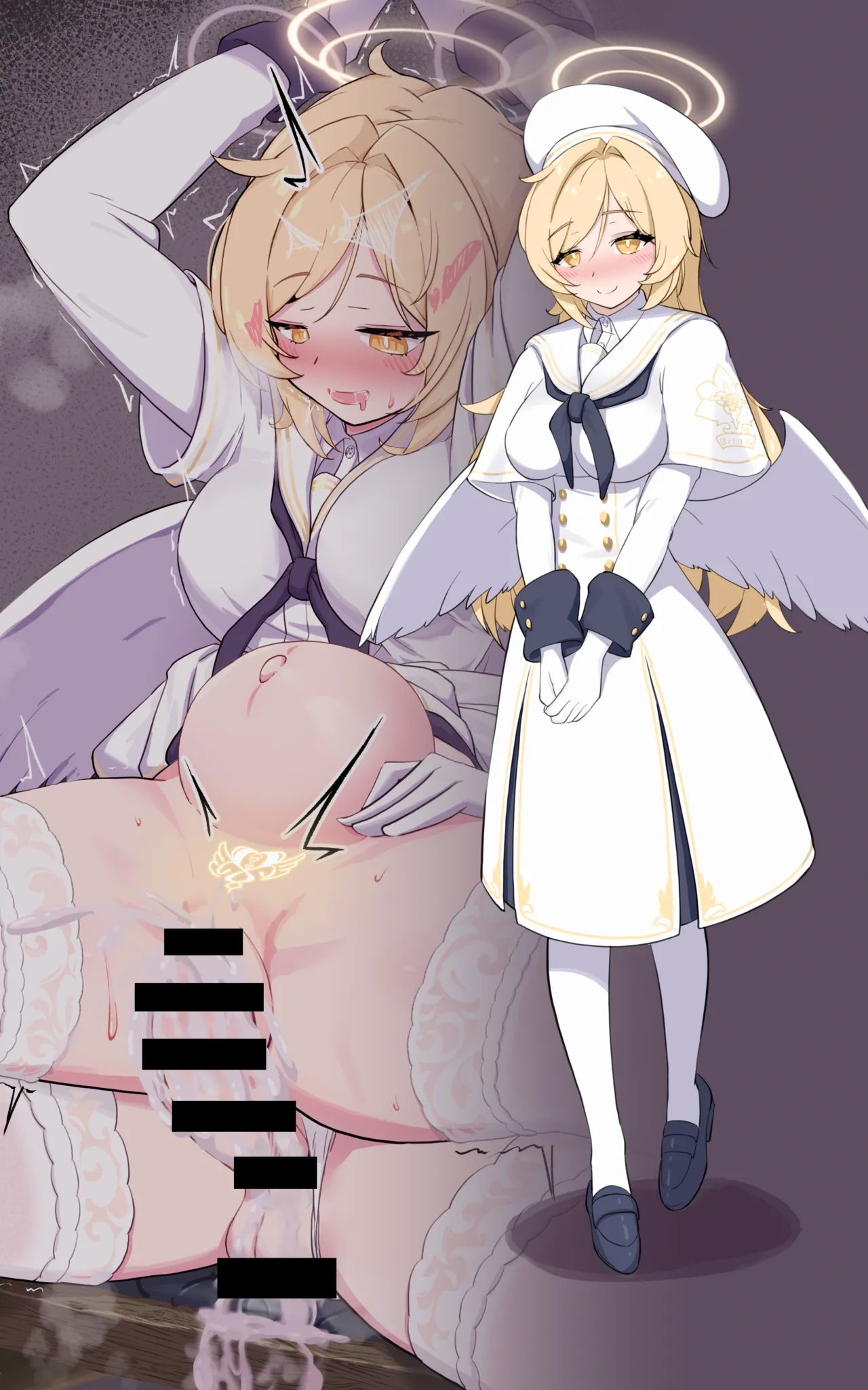 【Skeb +α版】ブルuaka先生(女体化)×ティーパーティーモブ(ふたなり) Page.37