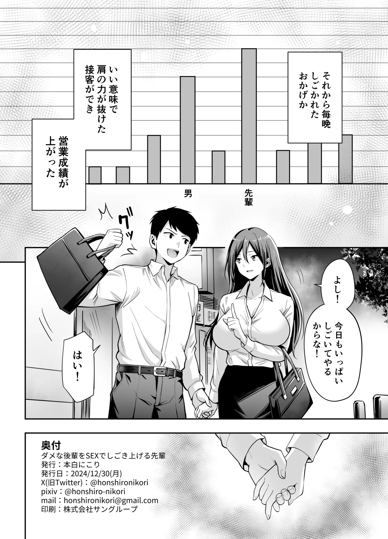 ダメな後輩をSEXでしごき上げる先輩 Page.34