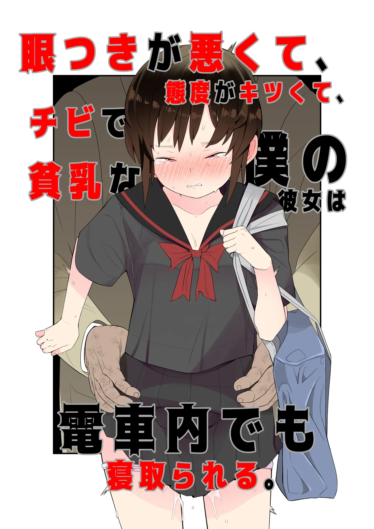 眼つきが悪くて、態度がキツくて、チビで貧乳な僕の彼女は電車内でも寝取られる。 Page.1