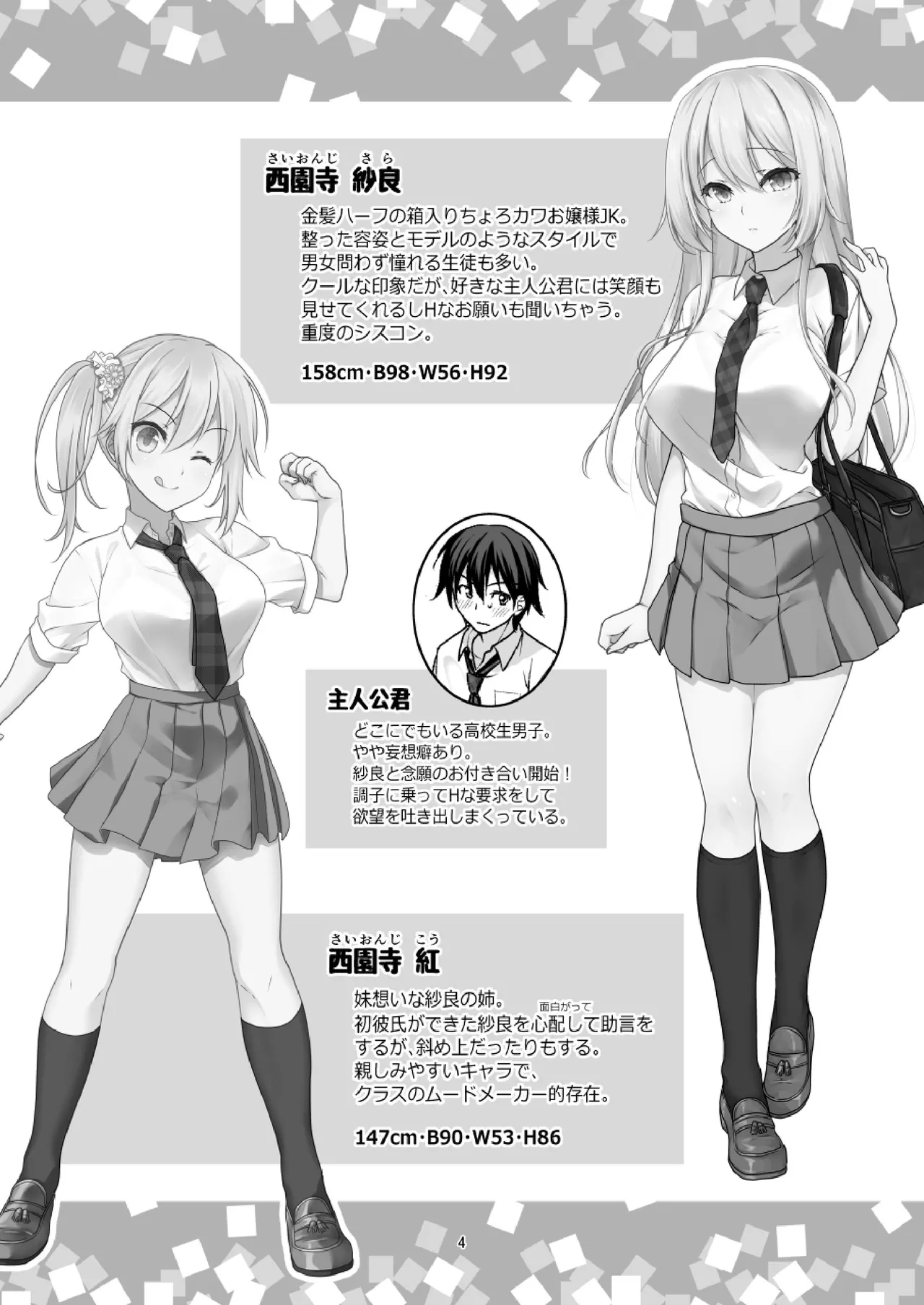 理想の彼女3 ～ちょろカワお嬢様・紗良 彼女公認の姉妹ご奉仕H～ Page.4