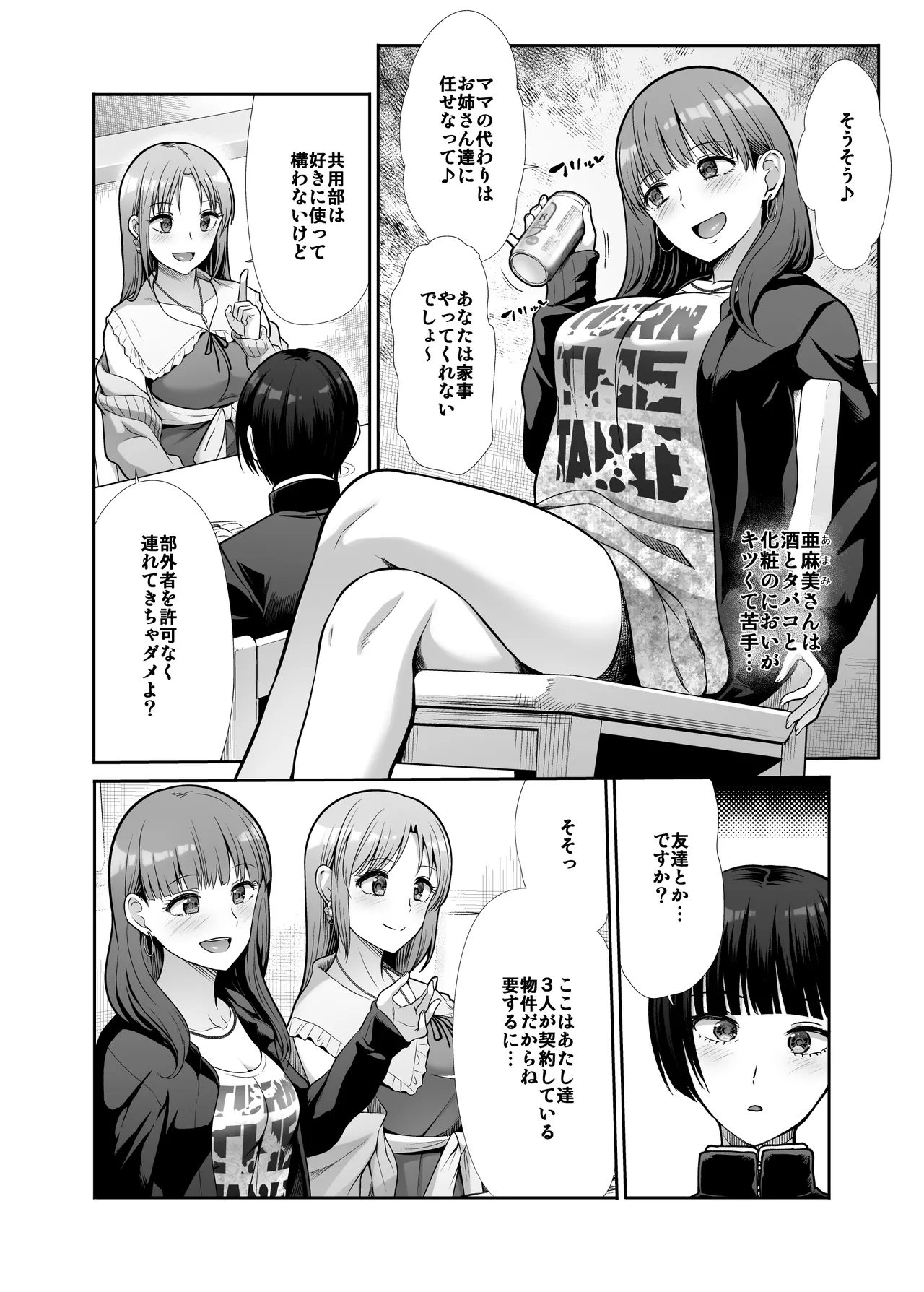 天使と悪魔なお姉様と共同性活 Page.5