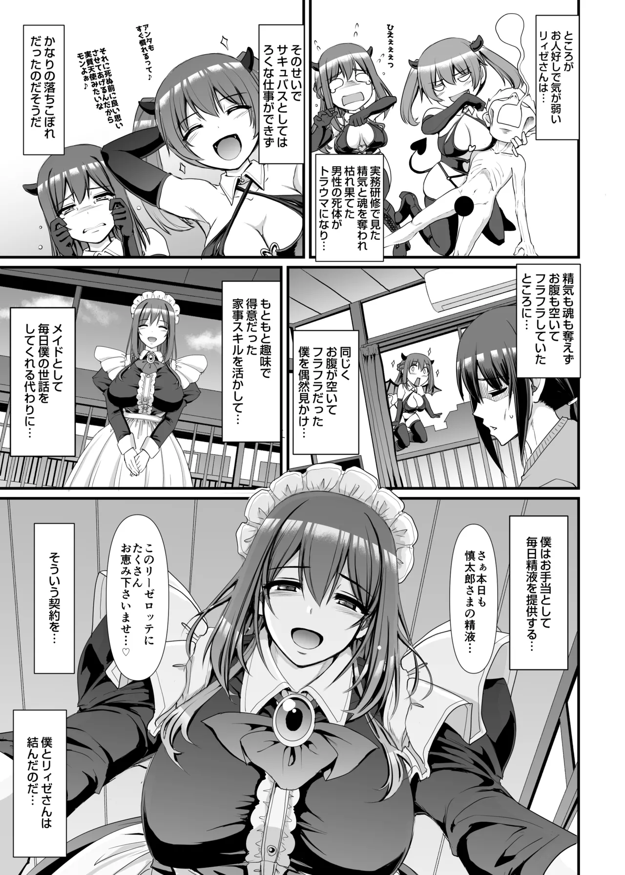 あまあまサキュバスメイドリィゼさん Page.14