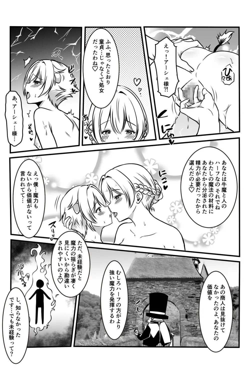 魔女と牛娘の主従な関係 Page.9
